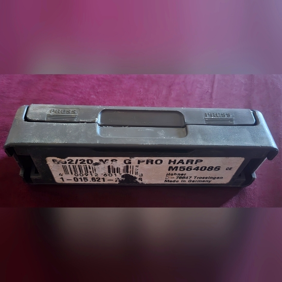 Vintage Hohner Chromatic G Harmonica with Case from Germany - Picture 2 of 3